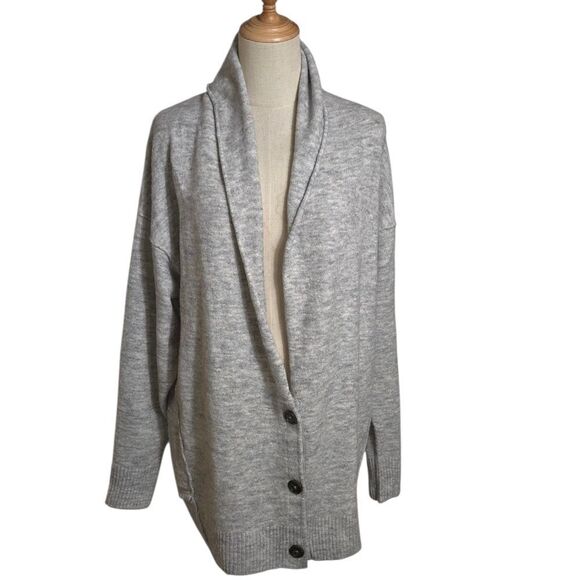 Free People Gray Oversized Cardigan - Picture 1 of 6